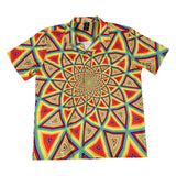 Color Spiral Button-Down Shirt