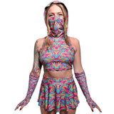 The Steve Hooded Mask Top