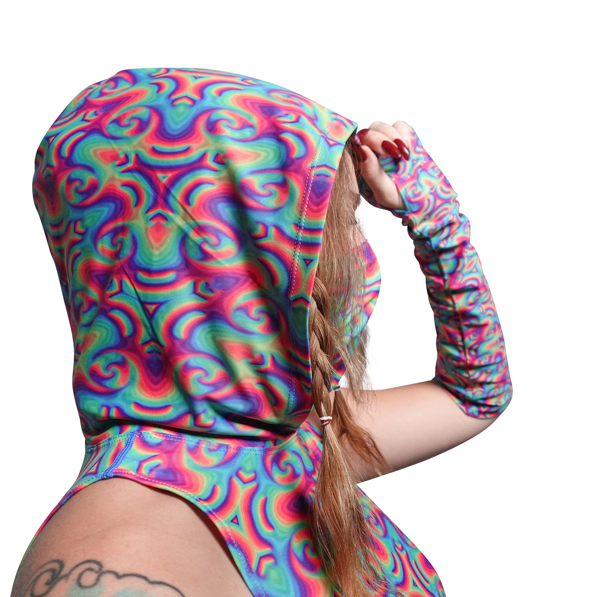 The Steve Hooded Mask Top