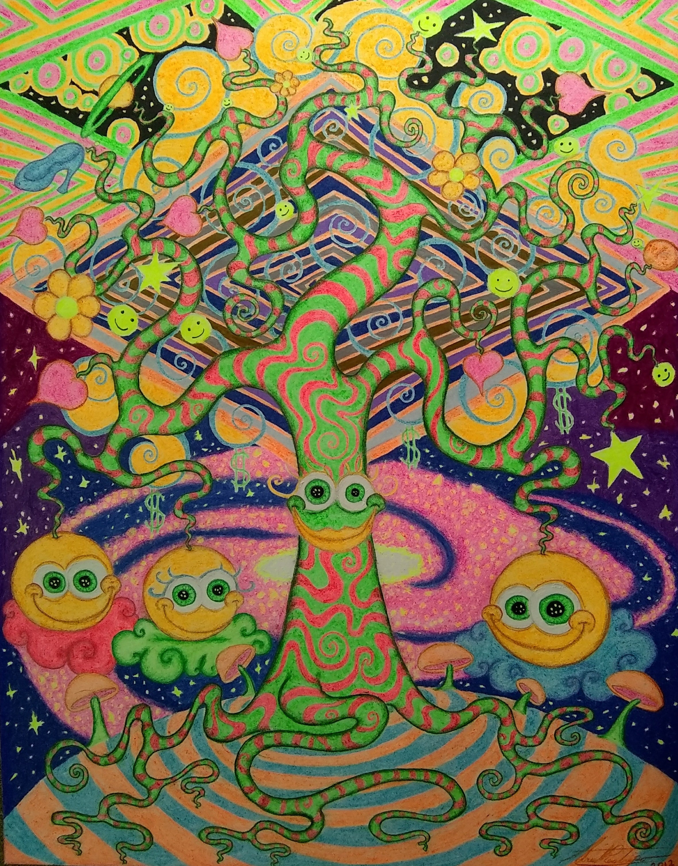 Trippy Tree Paintings