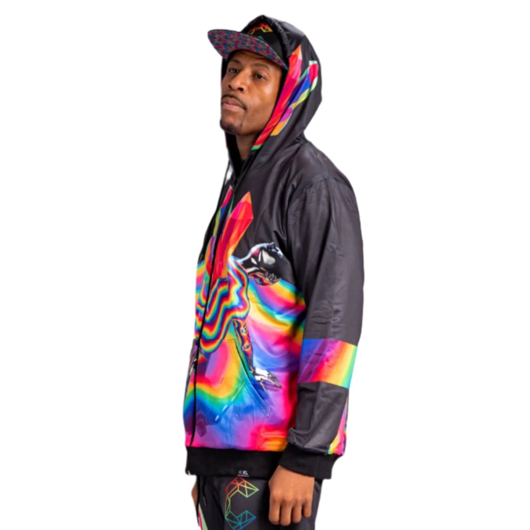 Crystallization Reversible Hoodie