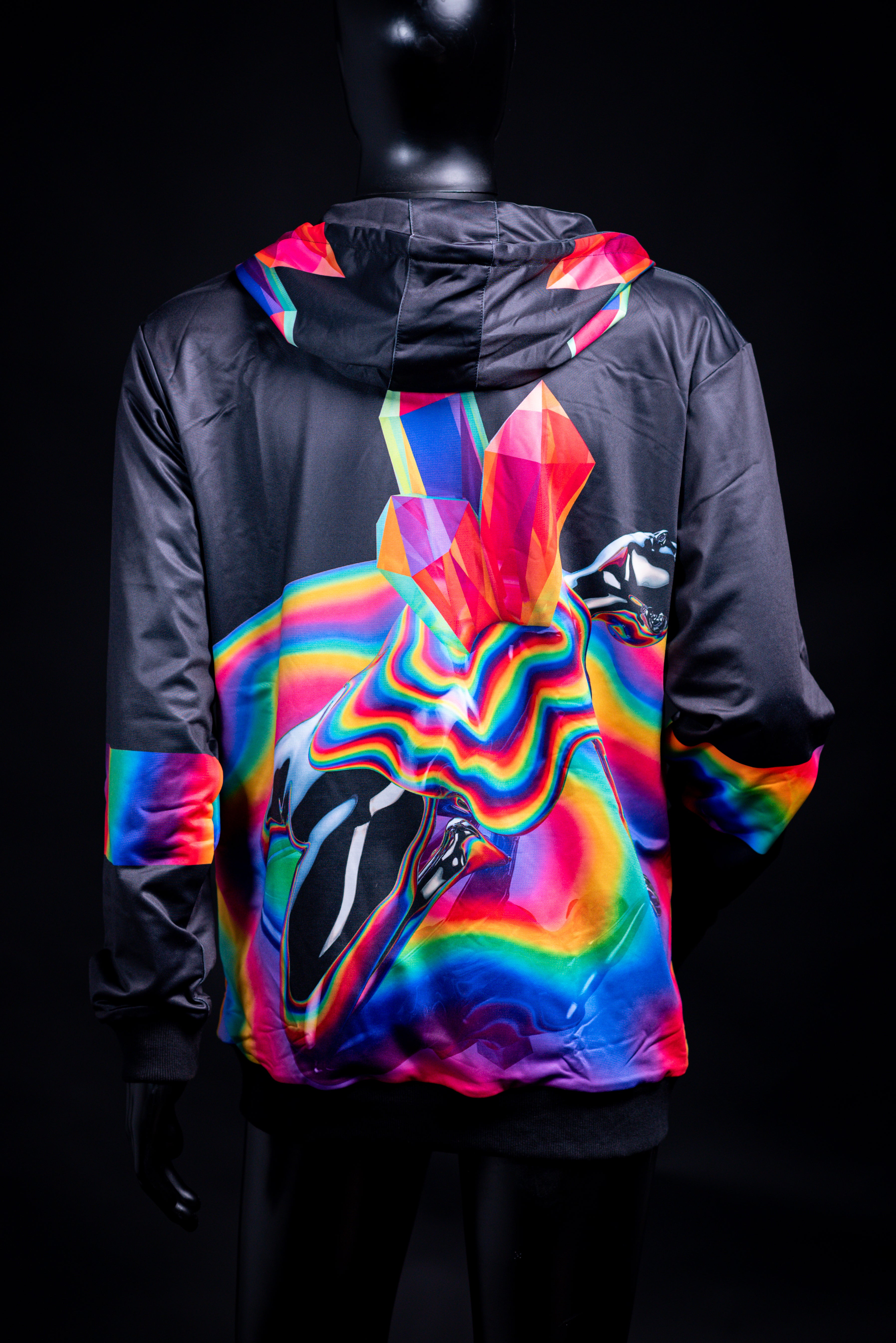 Crystallization Reversible Hoodie