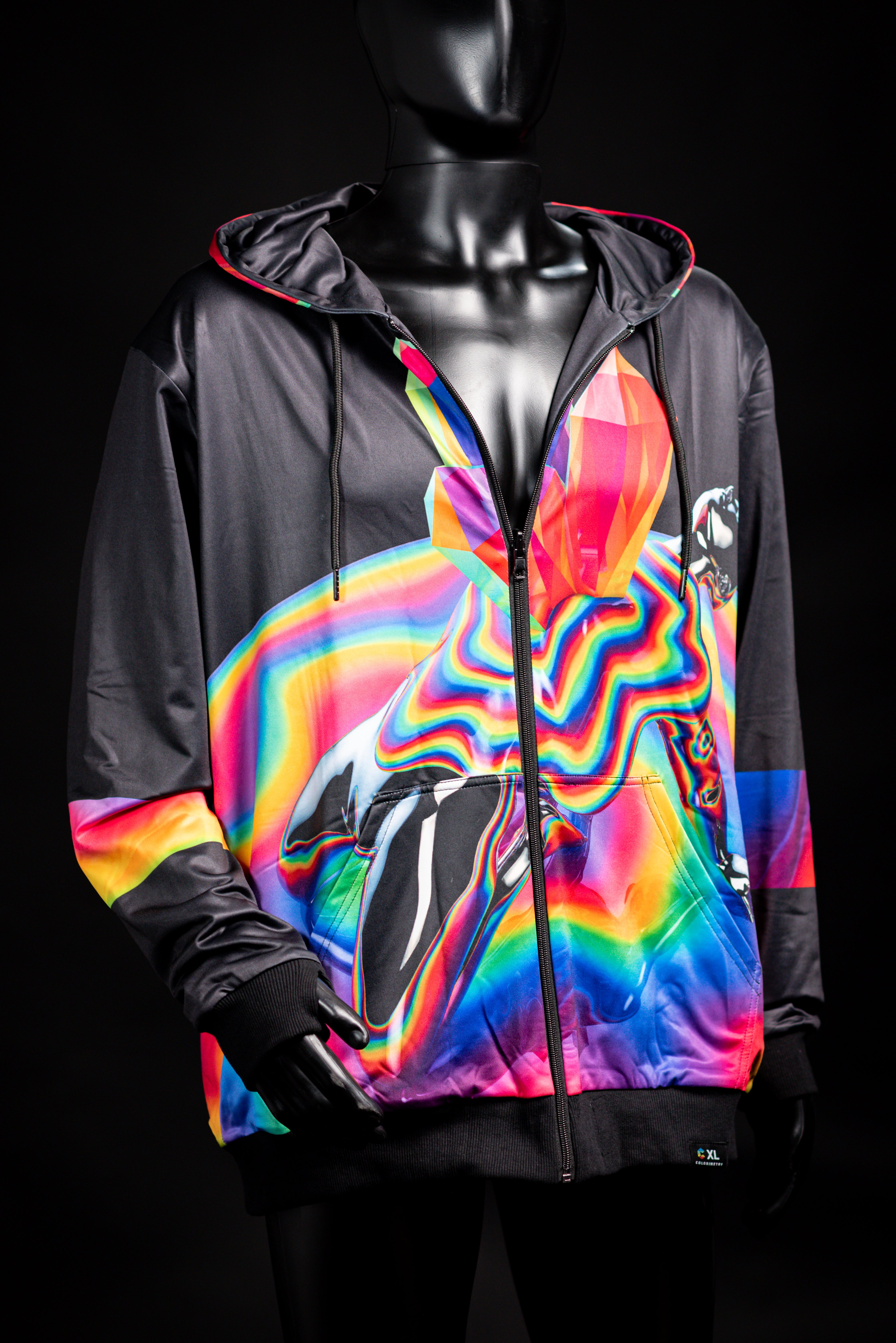 Crystallization Reversible Hoodie