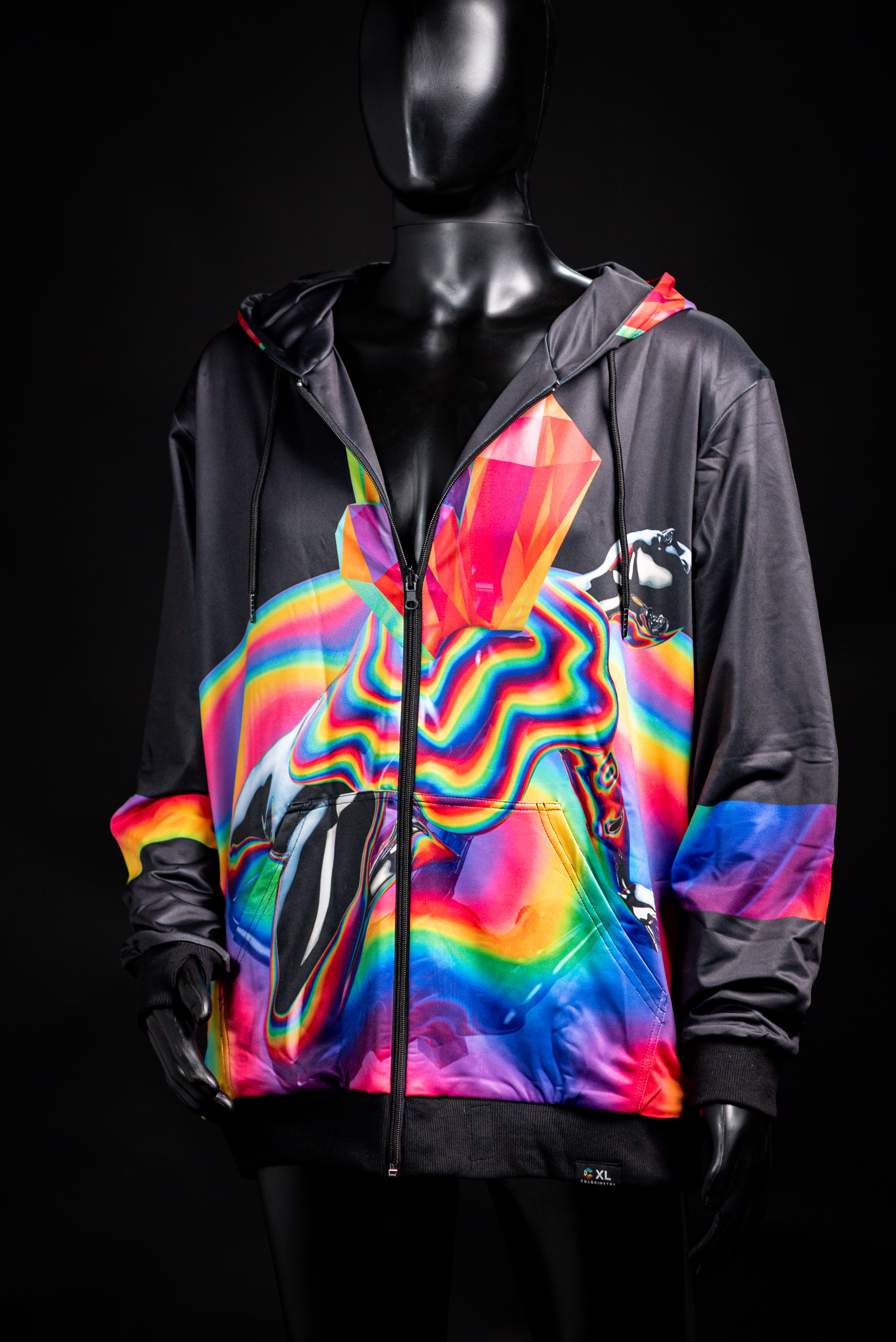 Crystallization Reversible Hoodie