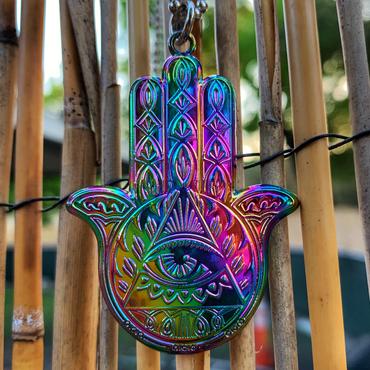 Rainbow Hamsa