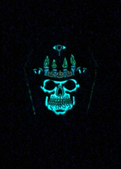 Halloween “Spirt Skull” 3D Glow Locket Pendent